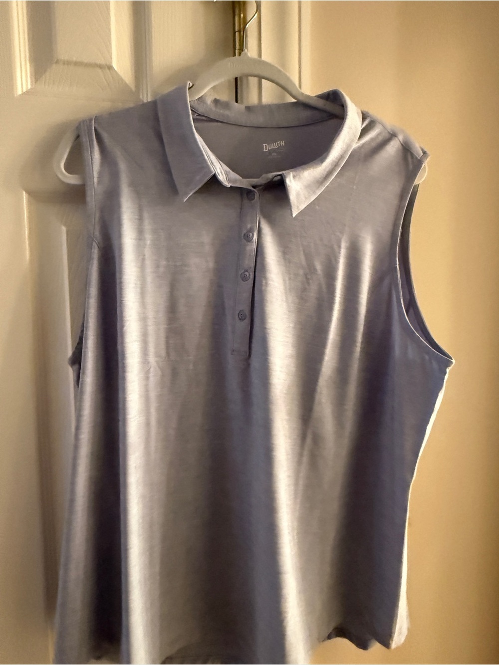 Duluth Trading Co Light purple Sleeveless Polo Tank